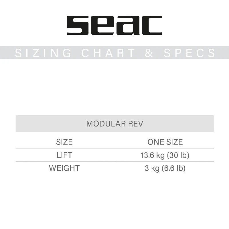 Gilet Stabilisateur Seac Modular REV 9 Gilet Stabilisateur Seac Modular REV – Image 7